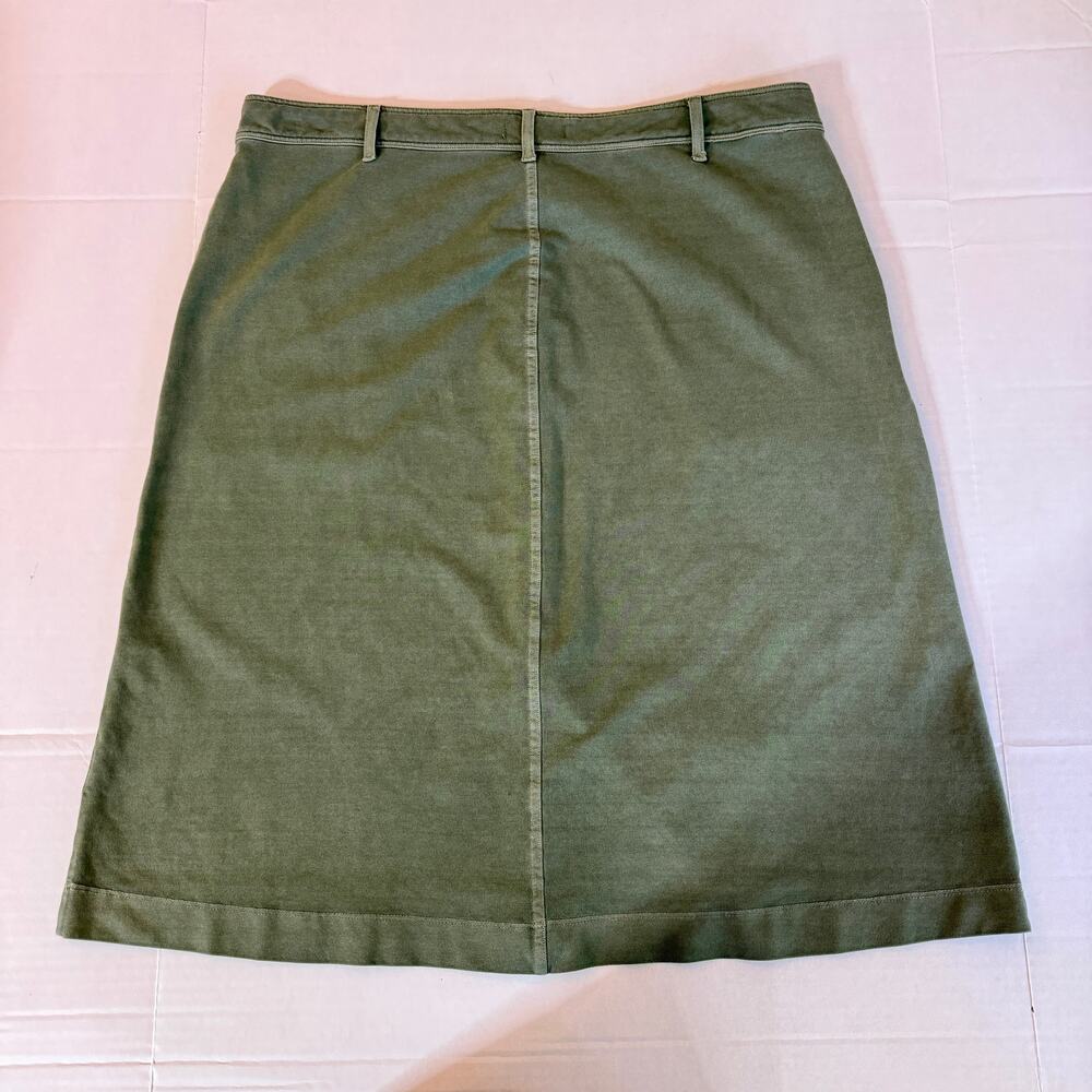 SONOMA Green Button Front Utility Midi Skirt Womens XL Prairie Cottagecore Boho - Picture 10 of 14